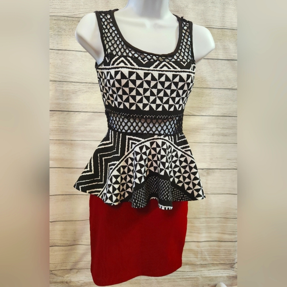 Tribal print top medium with forever 21 body con skirt medium. Sold together